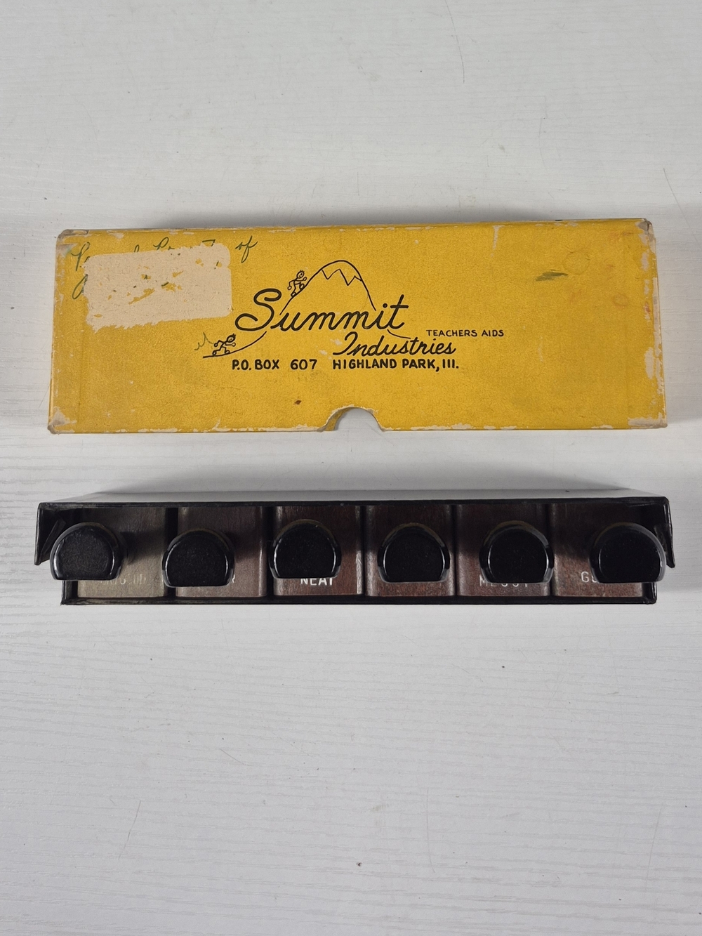 Summit Industries Teacher's Aid Stamps in Yellow Box